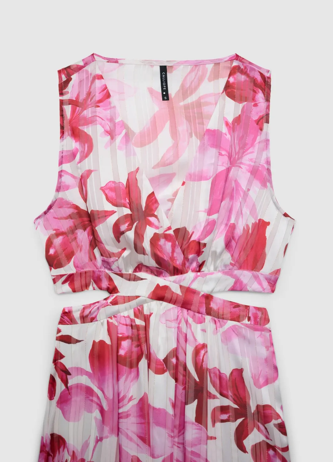 Calliope Robe longue fleurie cut-out femme