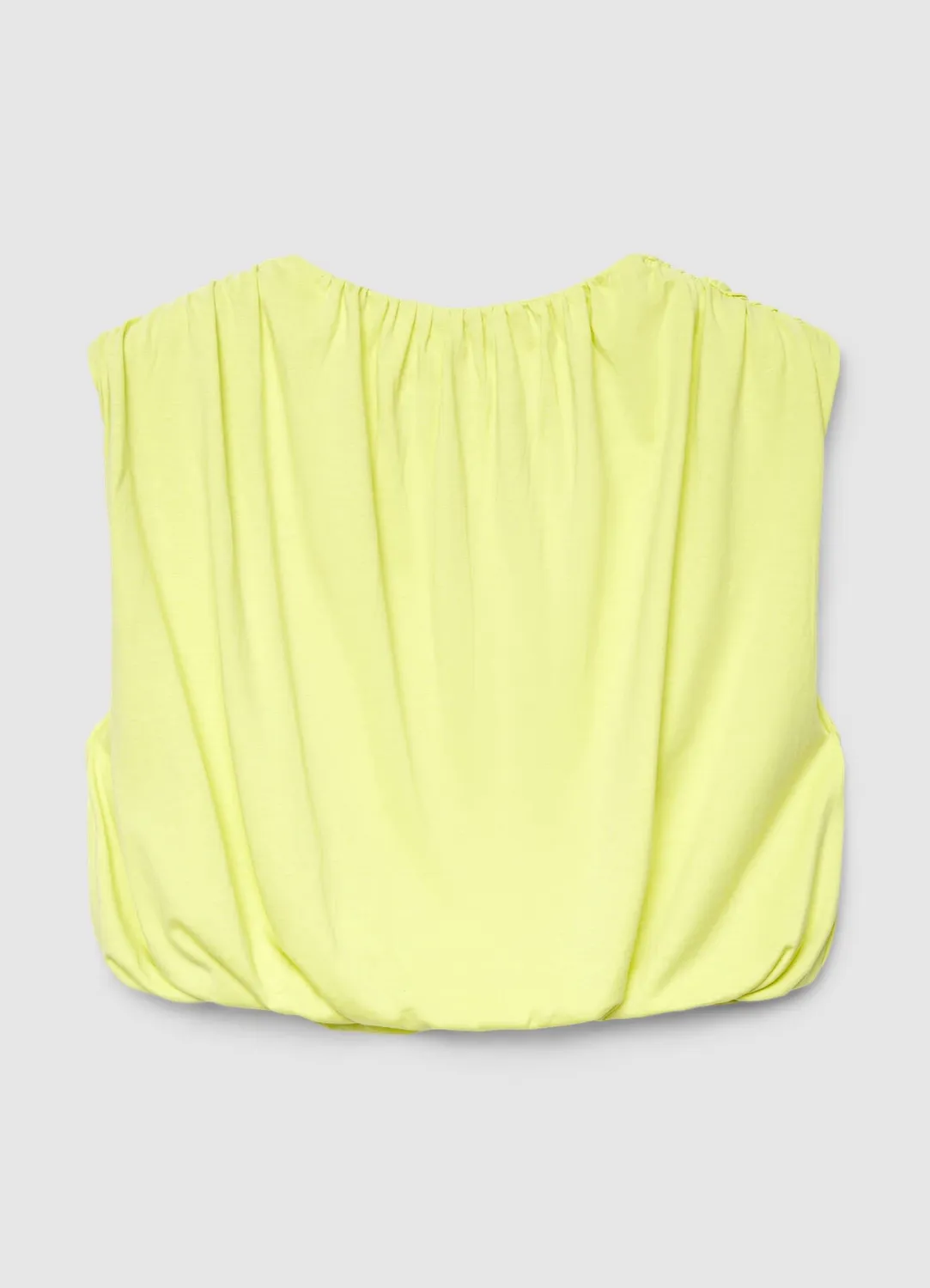 Calliope top sans manches femme col froncé uni