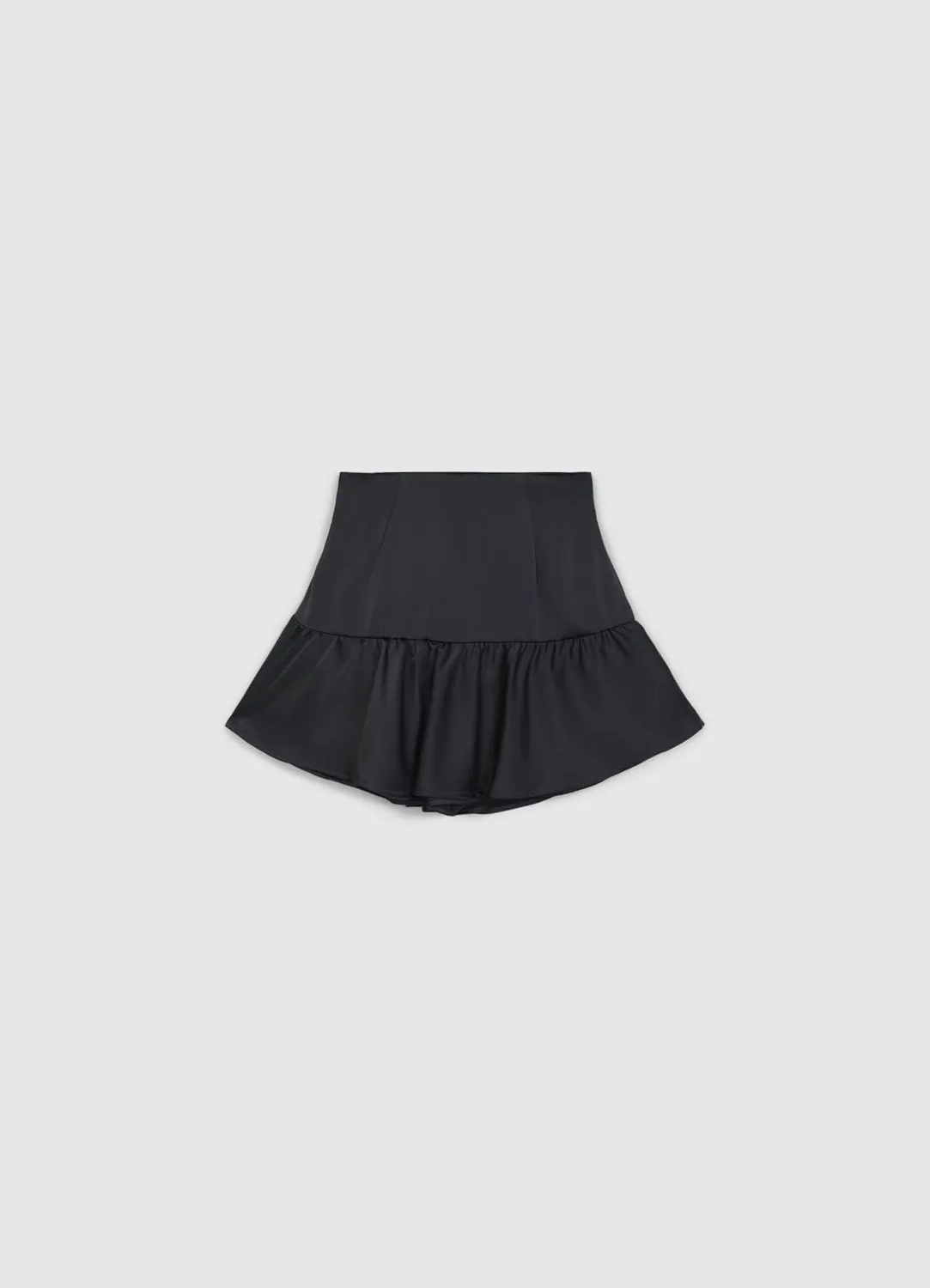 Calliope jupe-culotte satinée femme à volants