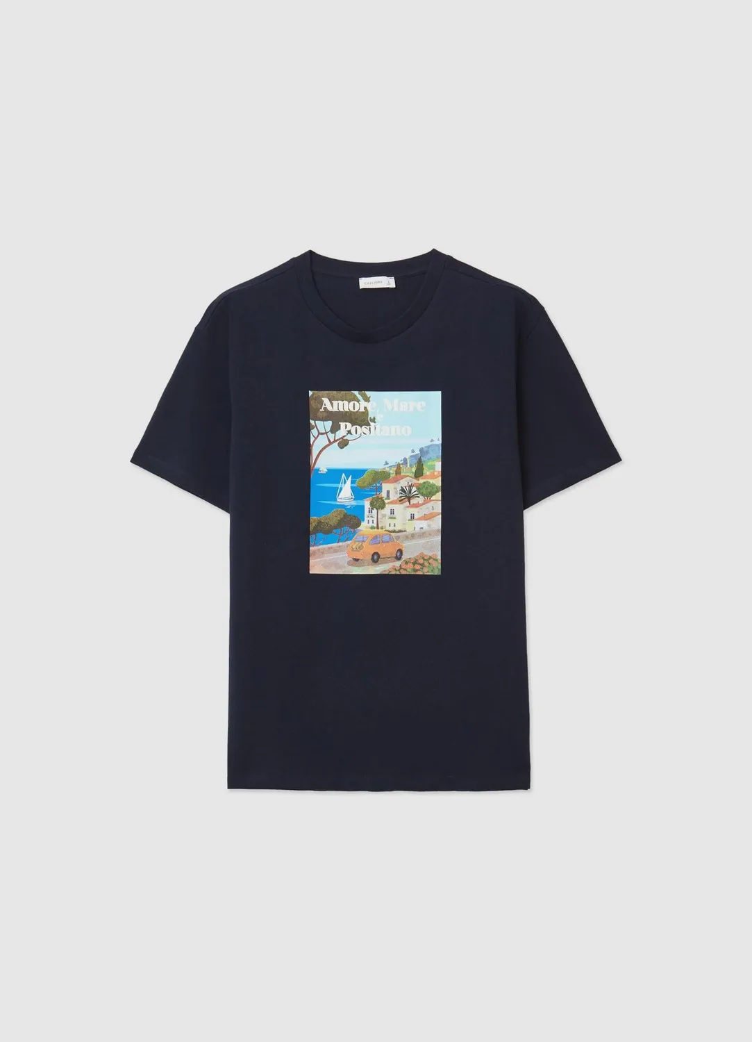 Calliope t-shirt homme col rond imprimé mer