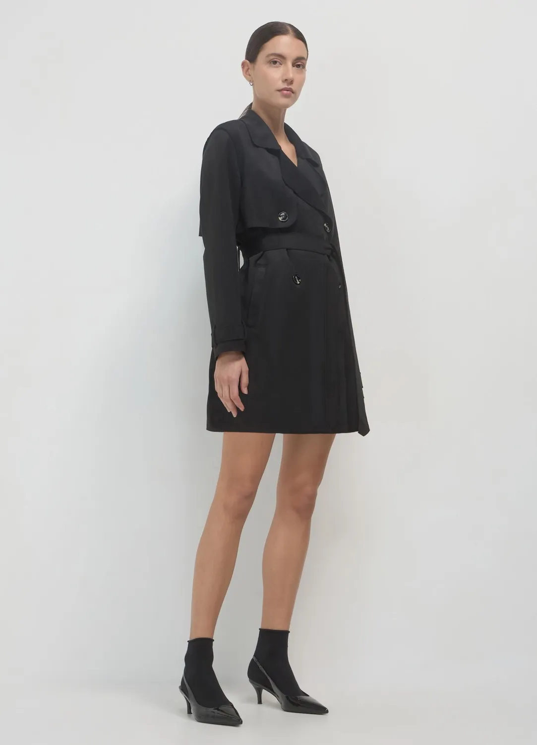 Calliope trench effet suède femme à ceinture