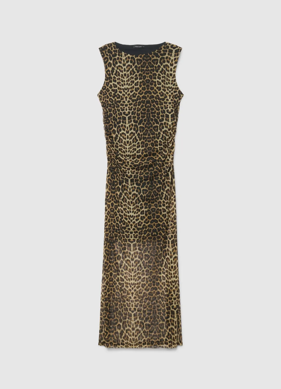 Calliope Robe longue femme animalier sans manches