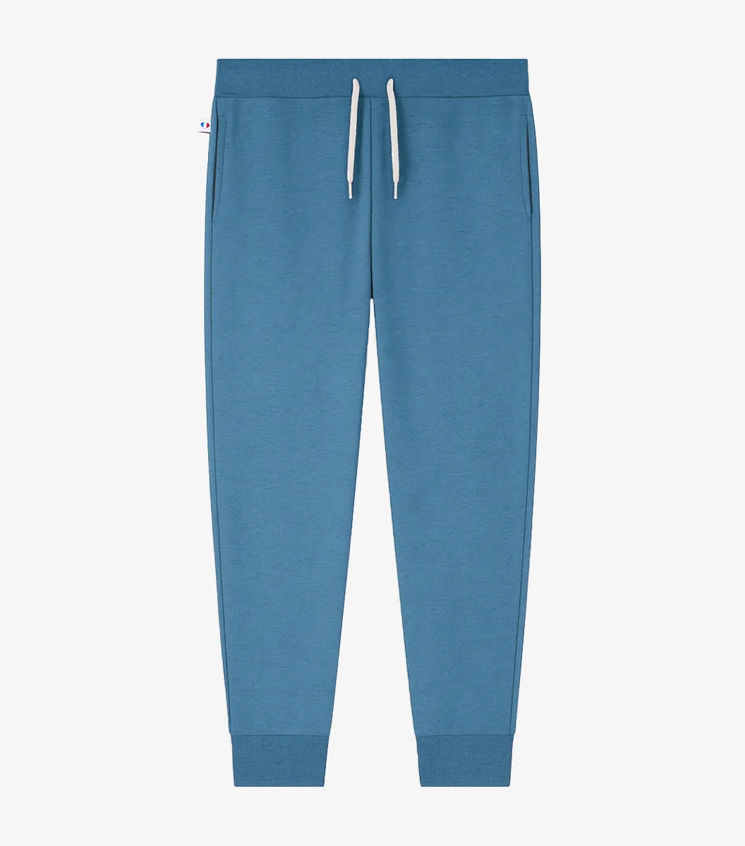 Cocorico Intemporel Azur jogging homme azur coton