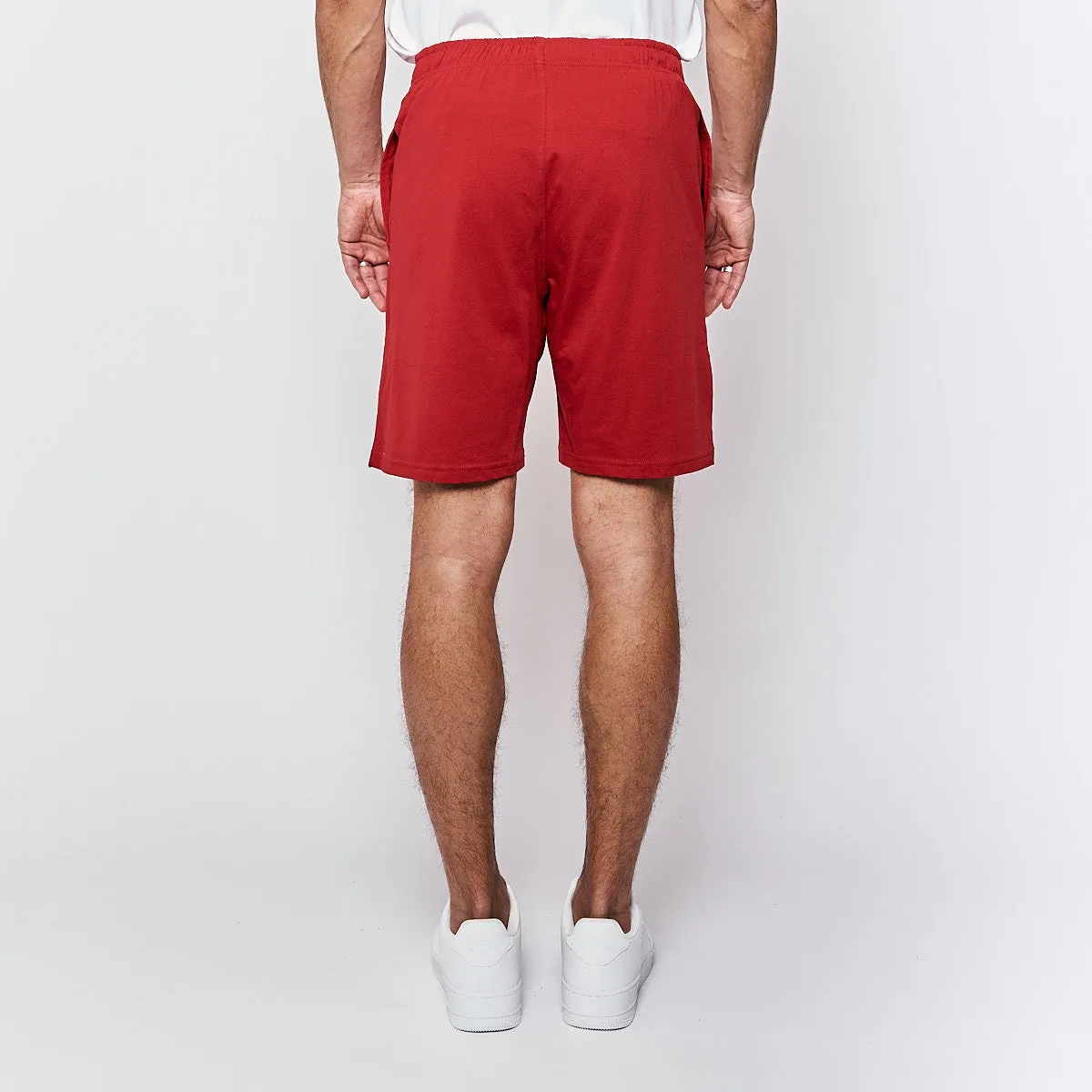 Kappa Cormi short rouge homme coton coupe droite