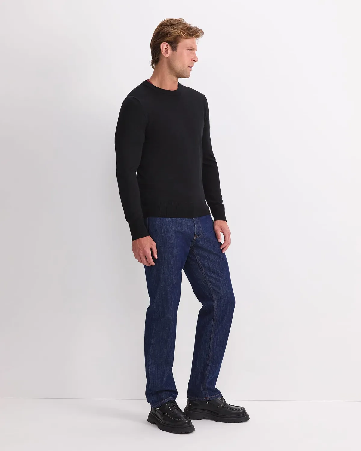 Sportscraft Merino 208110 pull col rond homme laine