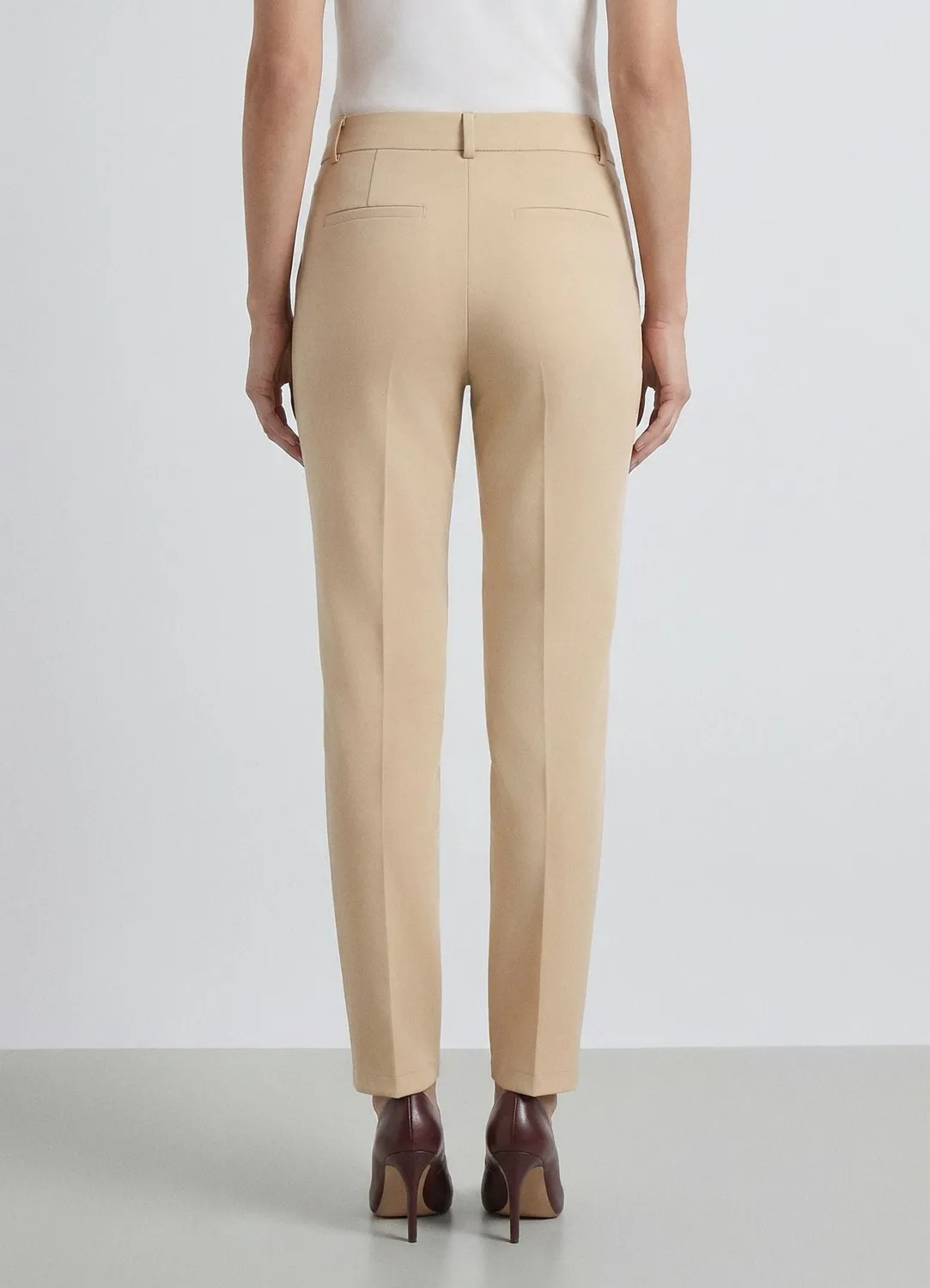 Calliope pantalon tailleur uni droit femme