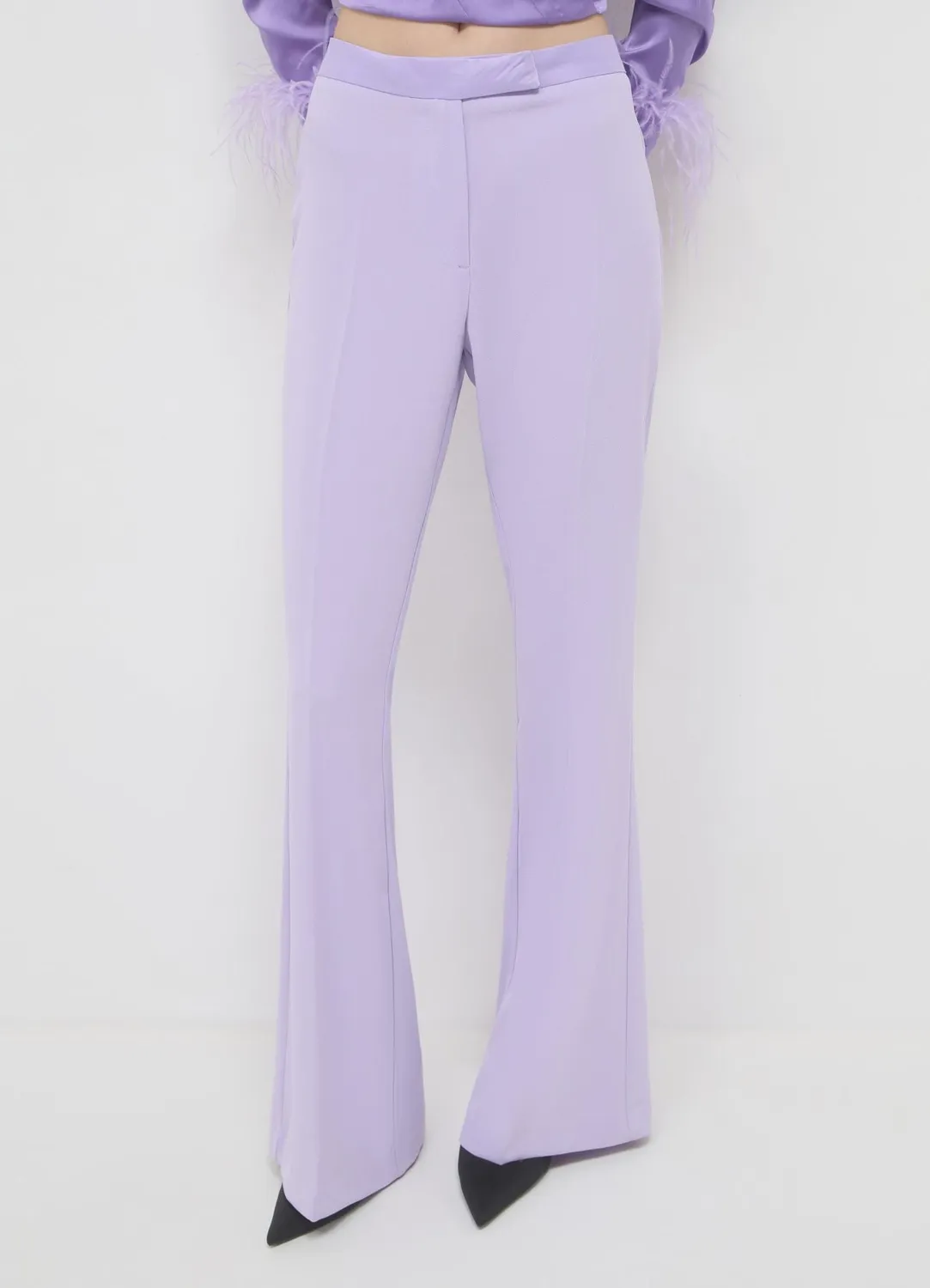 Calliope pantalon flare crêpe uni femme XS-XL