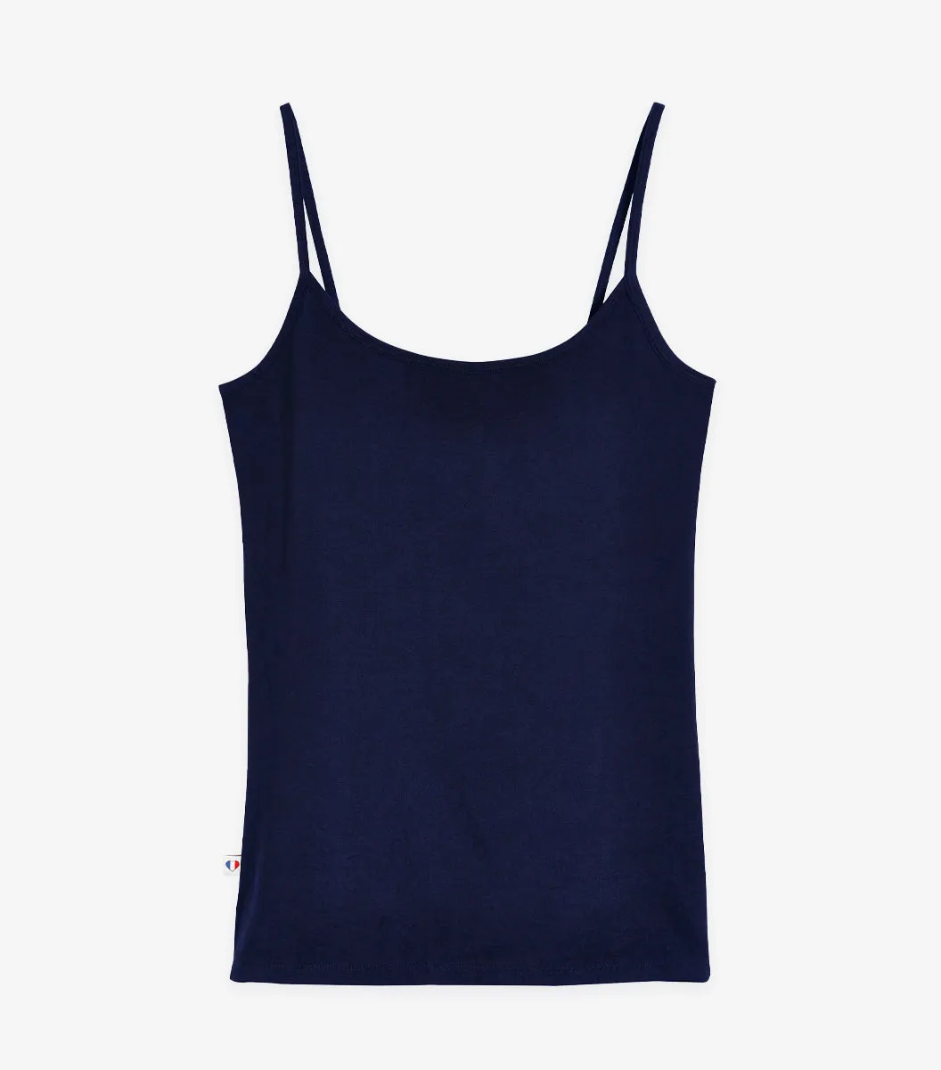 Cocorico Intemporel Marine caraco femme coton