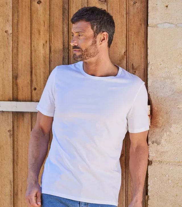 Cocorico Intemporel t-shirt homme blanc coton