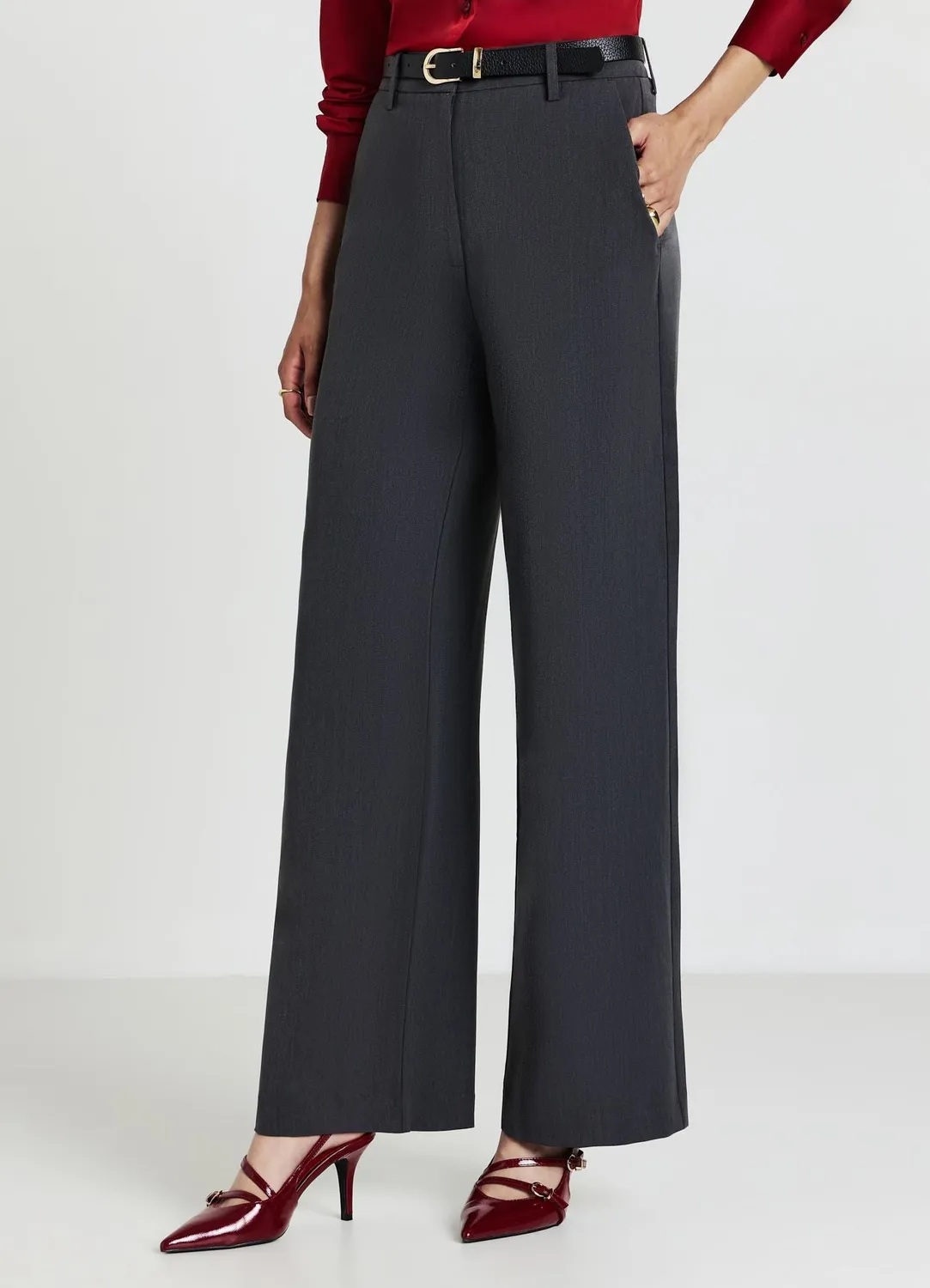 Calliope pantalon palazzo femme bureau