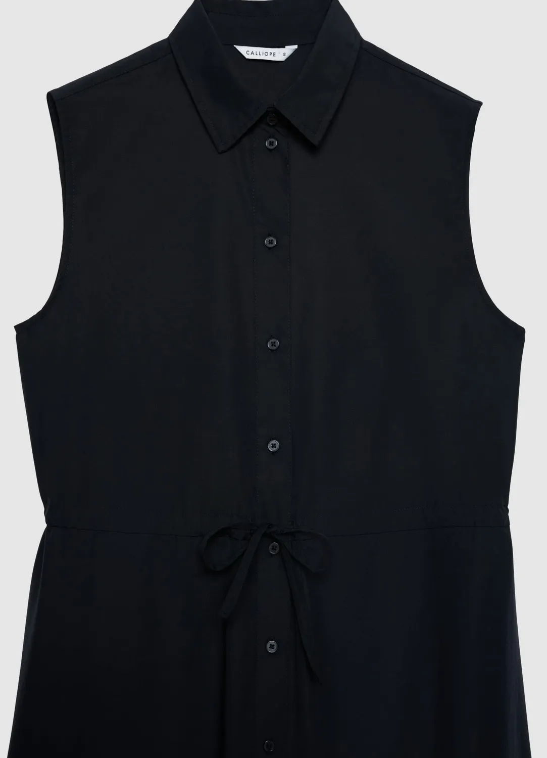 Calliope Atelier robe chemisier longue sans manches