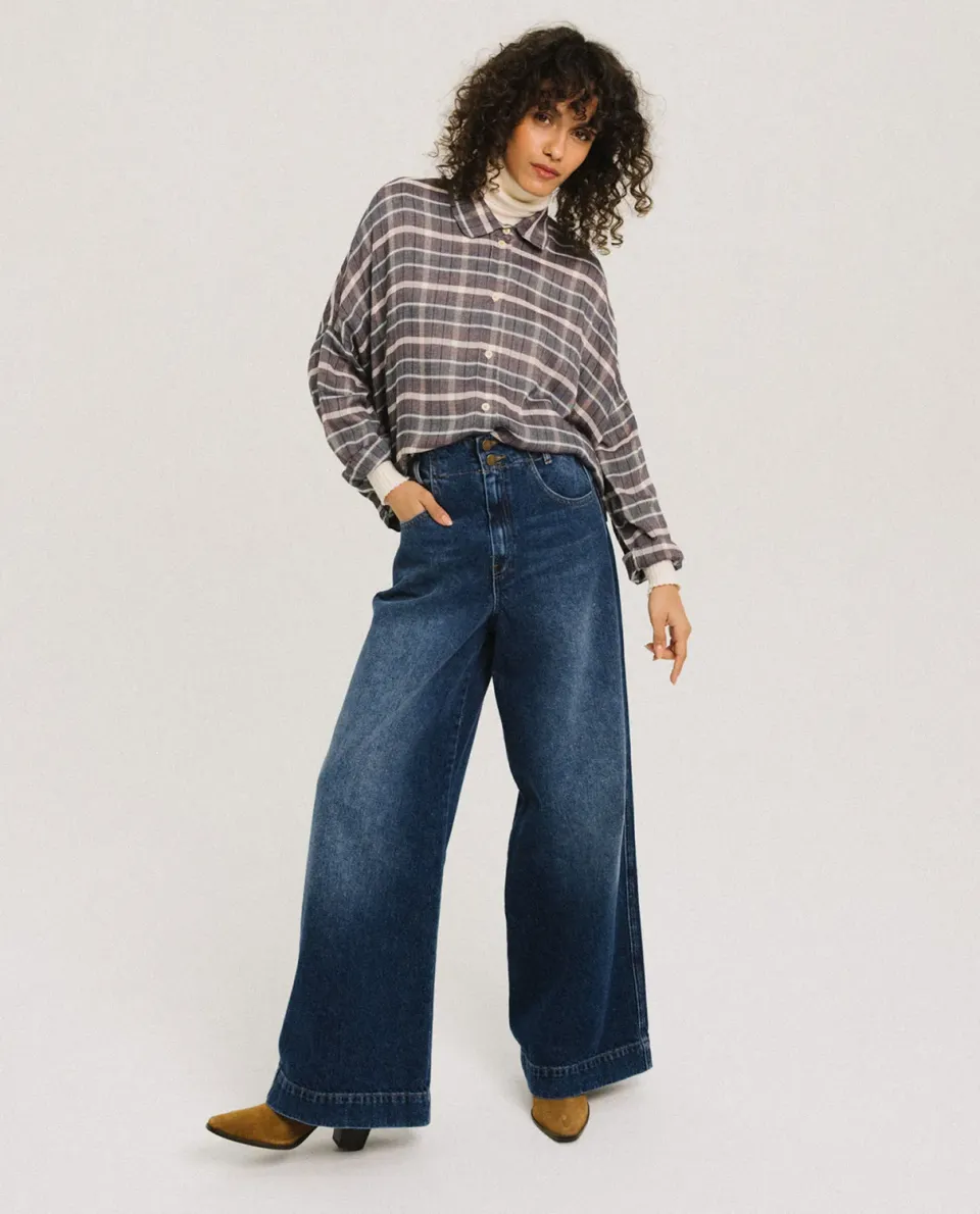Tinsels Daddy Blue Wave jean baggy 100% coton
