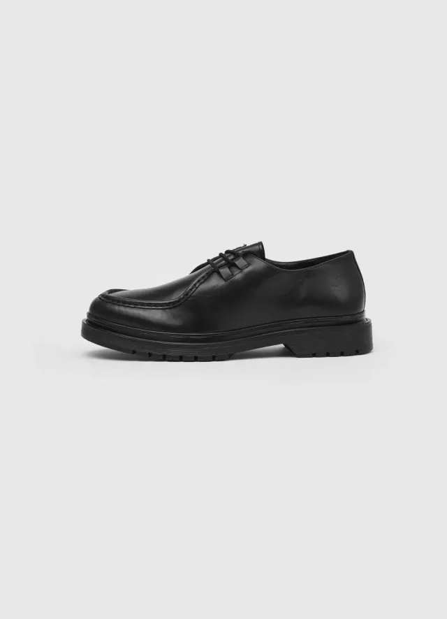 Calliope mocassin homme cuir à lacets