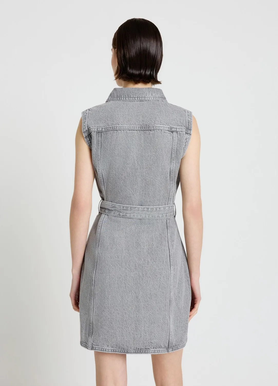 Calliope chemisier robe denim ceinture