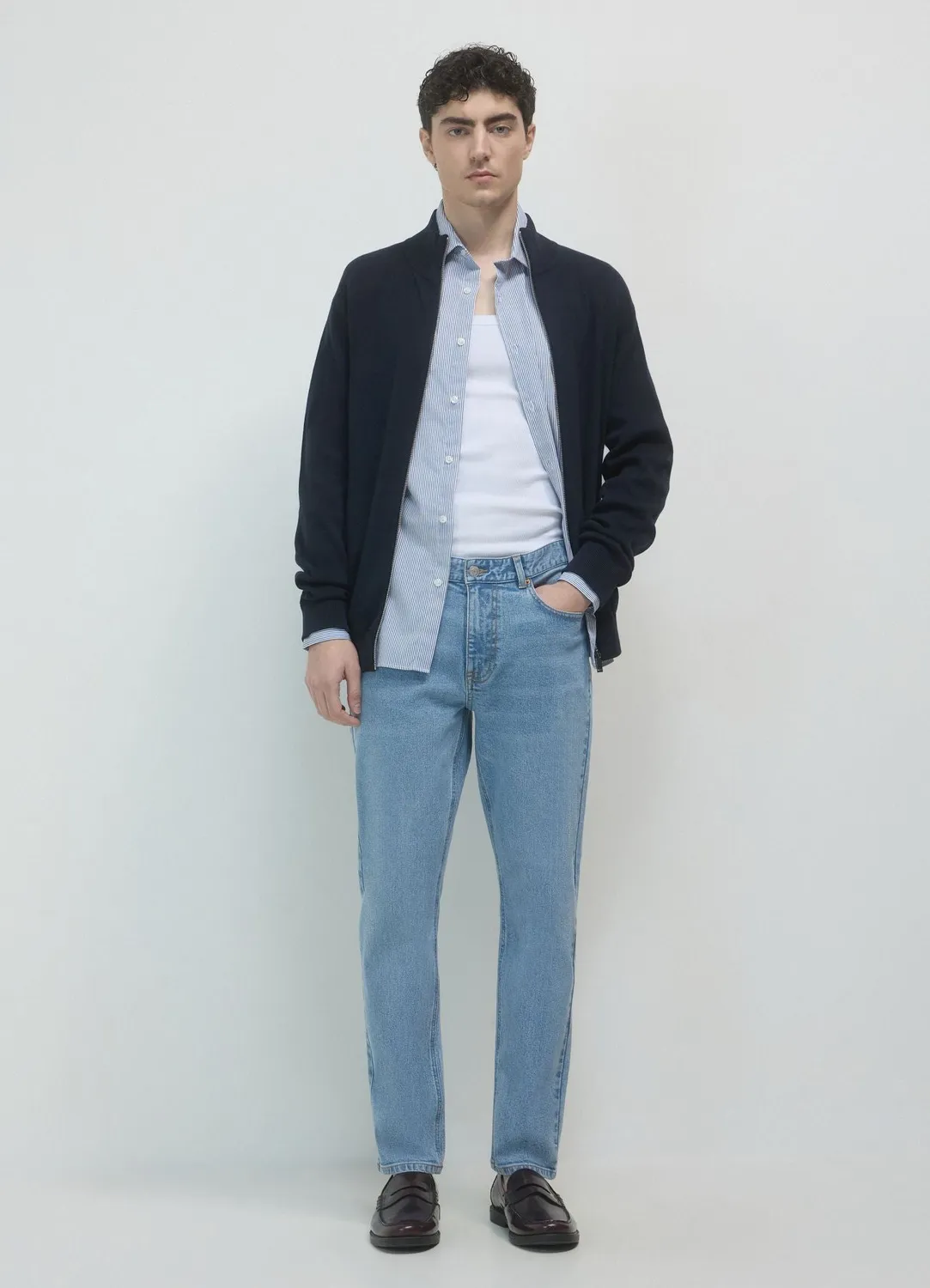 Calliope jean slim fit homme 5 poches bouton