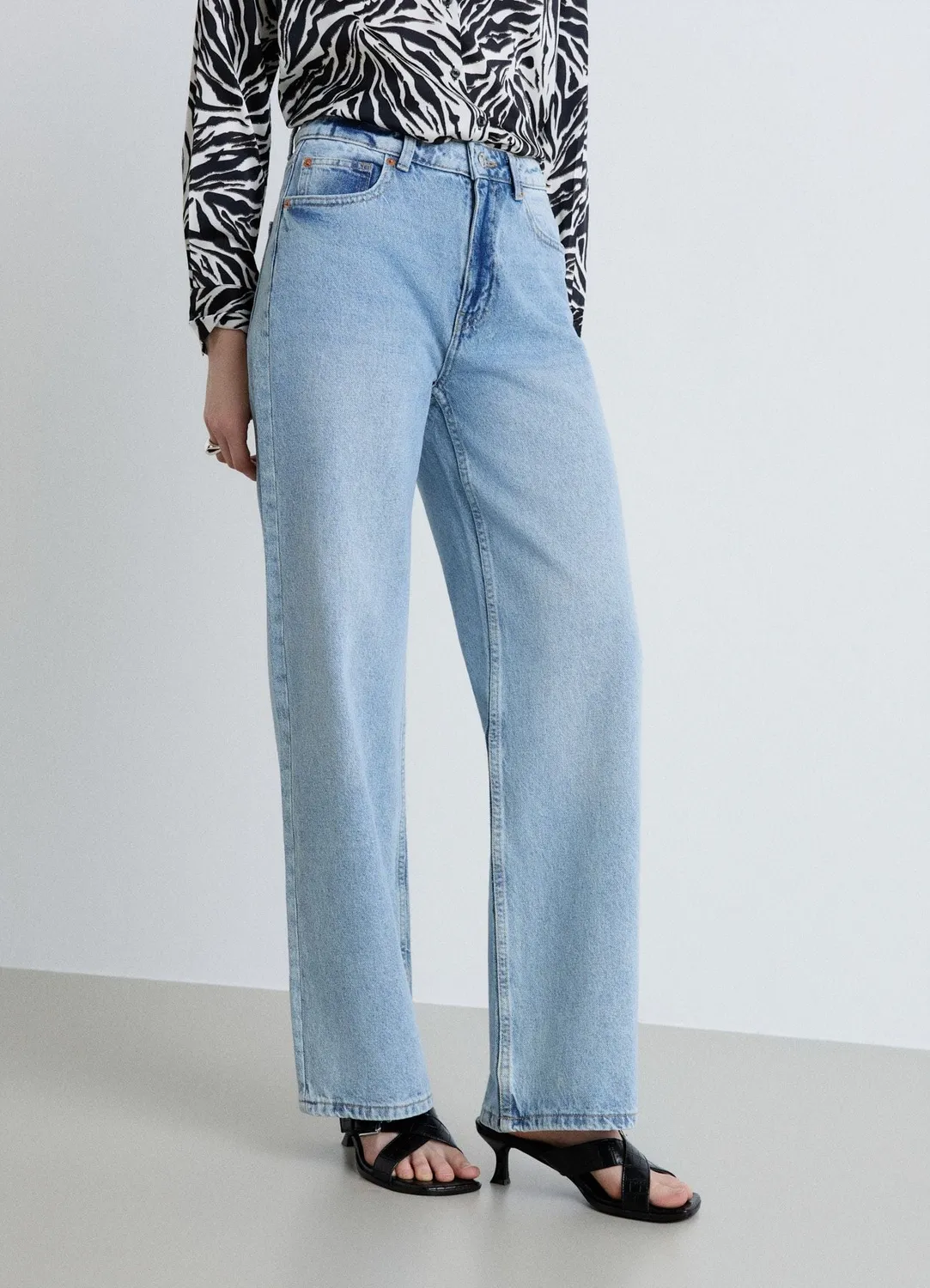 Calliope Jeans wide leg taille haute 42 uni