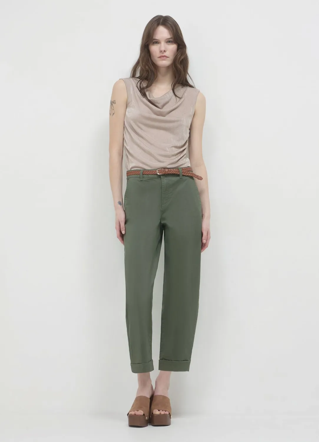Calliope top drapé femme uni