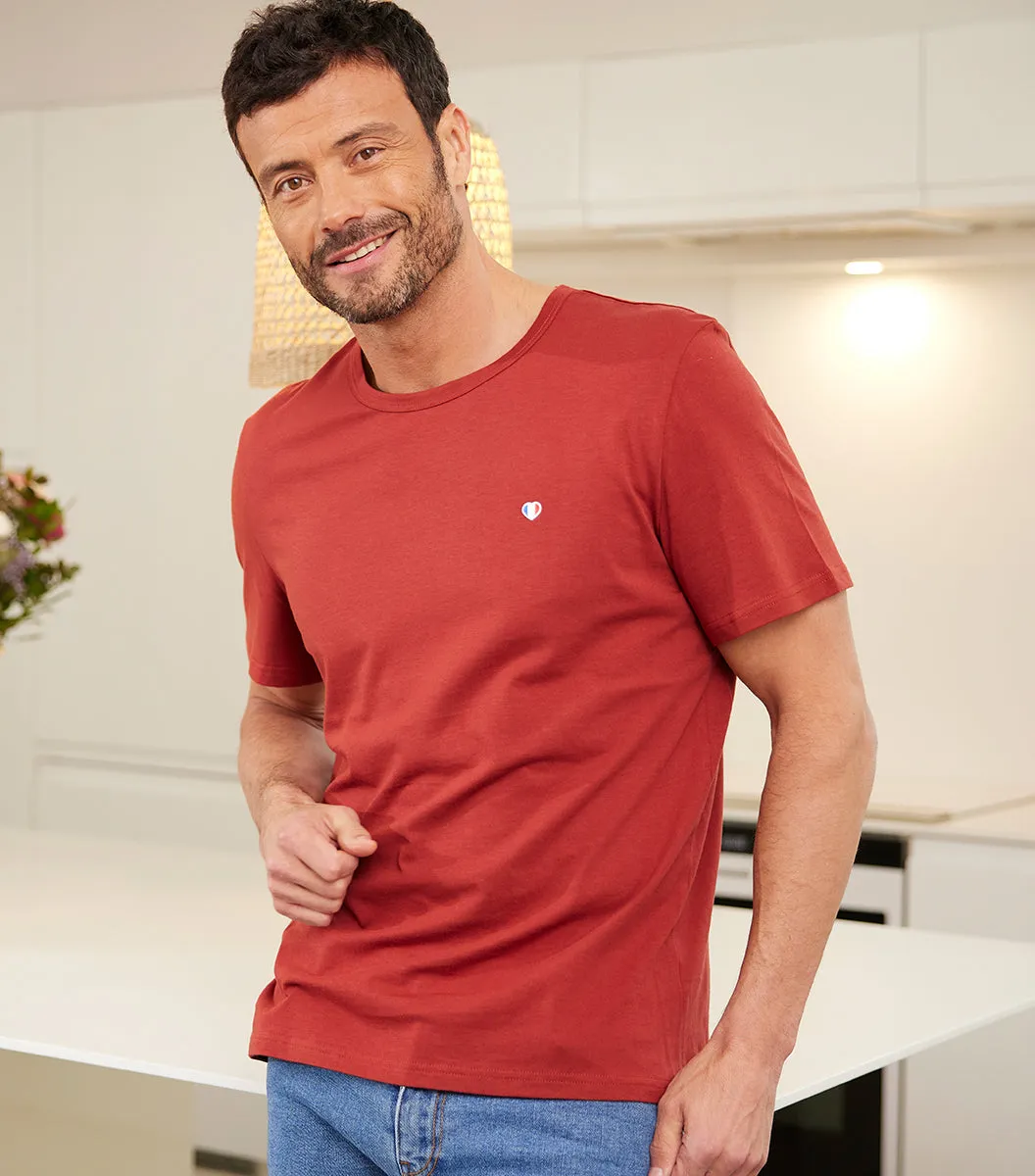 Cocorico Iconique T-shirt Homme Terracotta coton