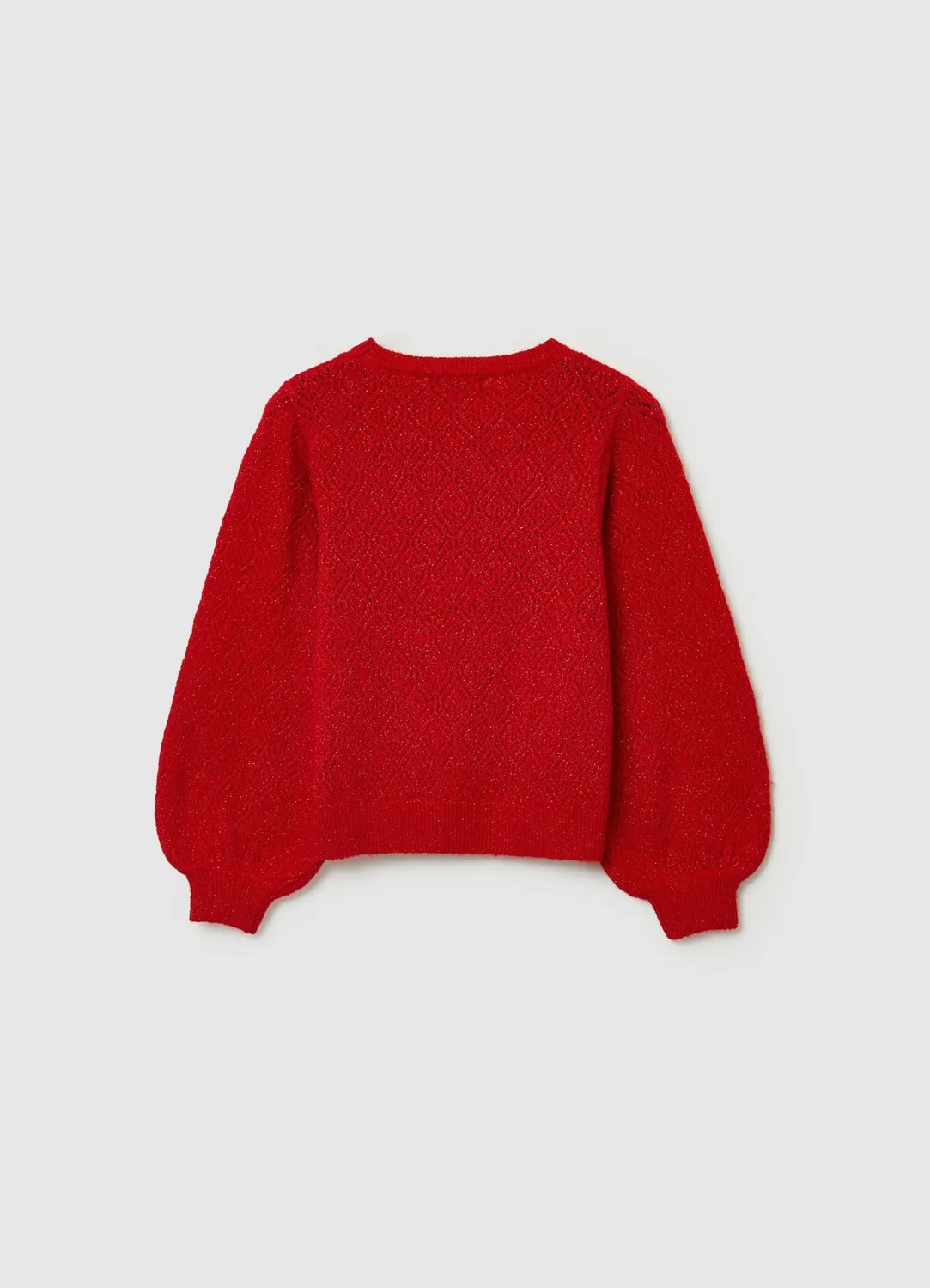 Calliope pull col rond ajouré luminescent femme