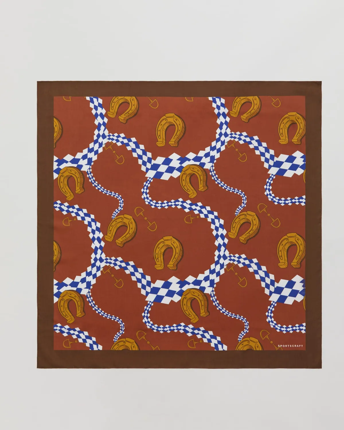Sportscraft Maren foulard carré soie 100 cm équestre
