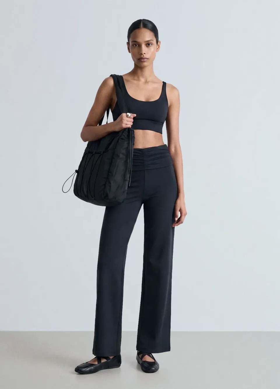 Calliope legging flare taille haute femme uni