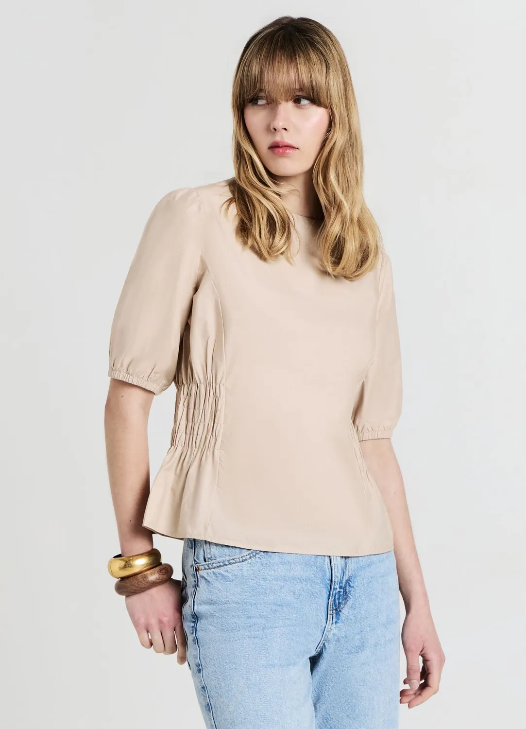 Calliope chemise smock coton femme manches courtes