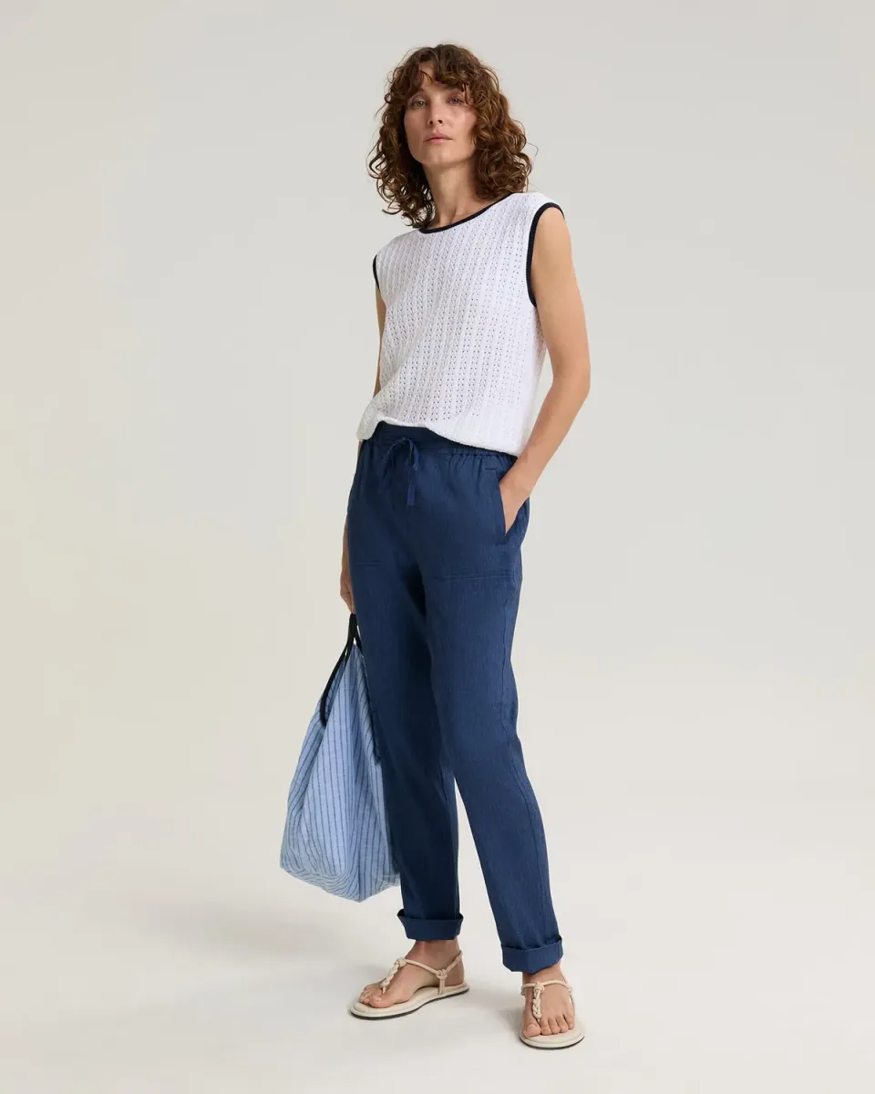 SPORTSCRAFT Rosa pantalon lin stretch femme relax