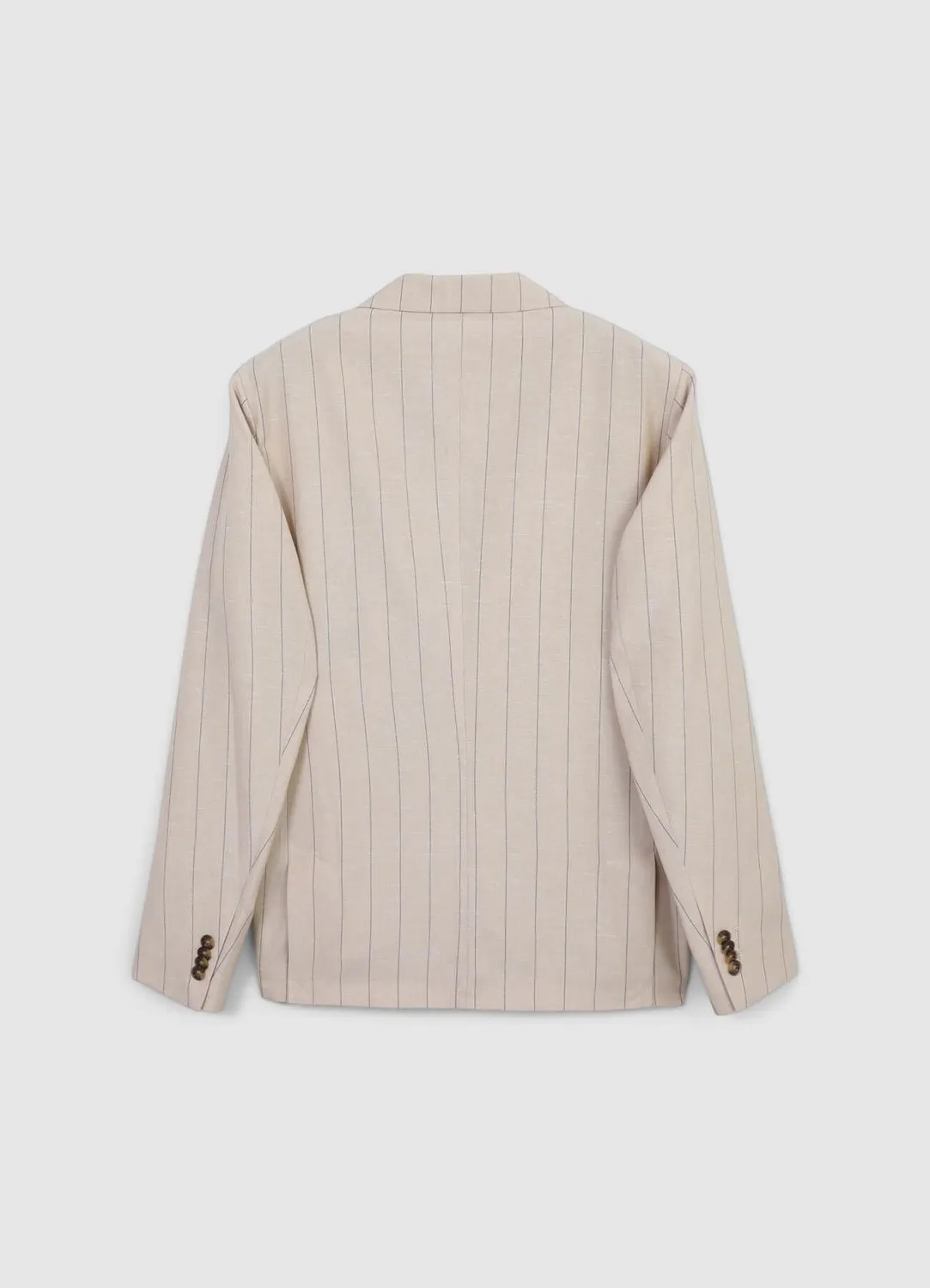 Calliope veste homme à rayures lin regular