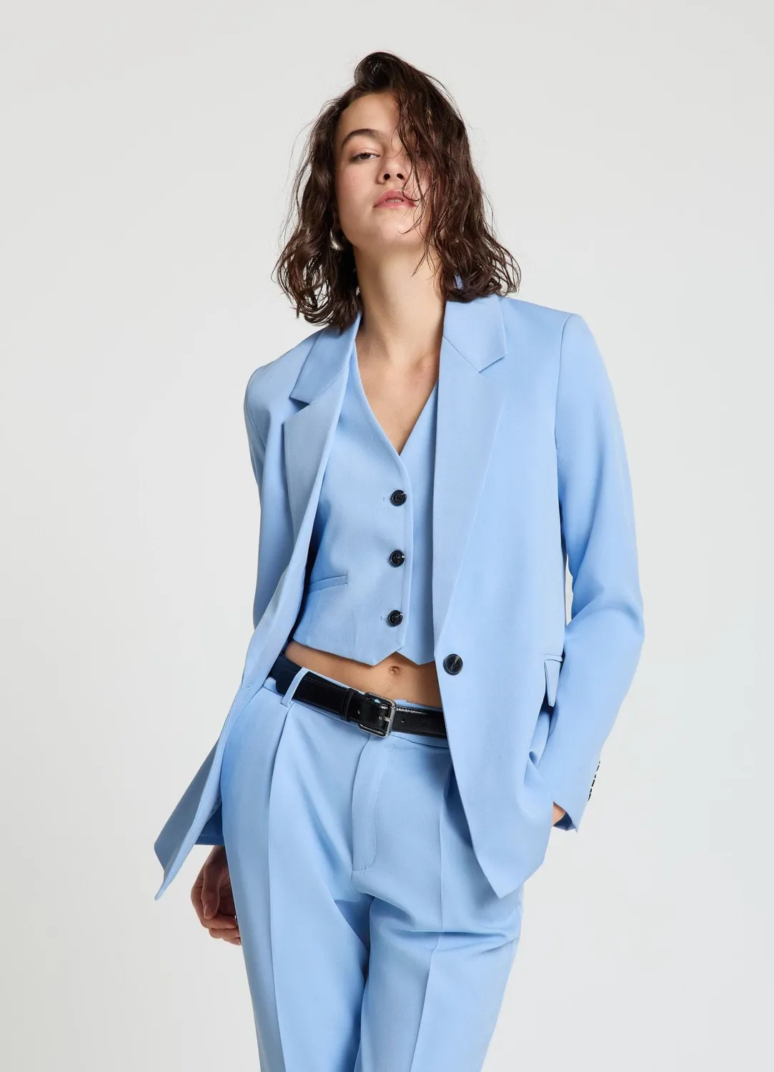 Calliope blazer femme 1 bouton coupe regular