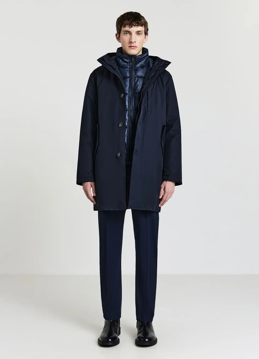 Calliope manteau matelassé capuche homme