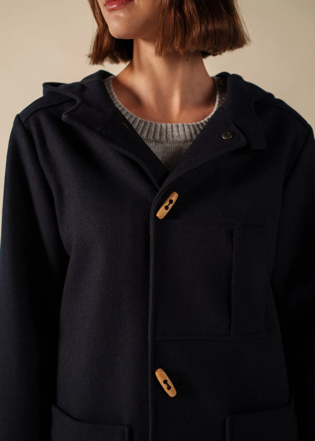 Saint James Kabig marin kabig navy laine T36-T52
