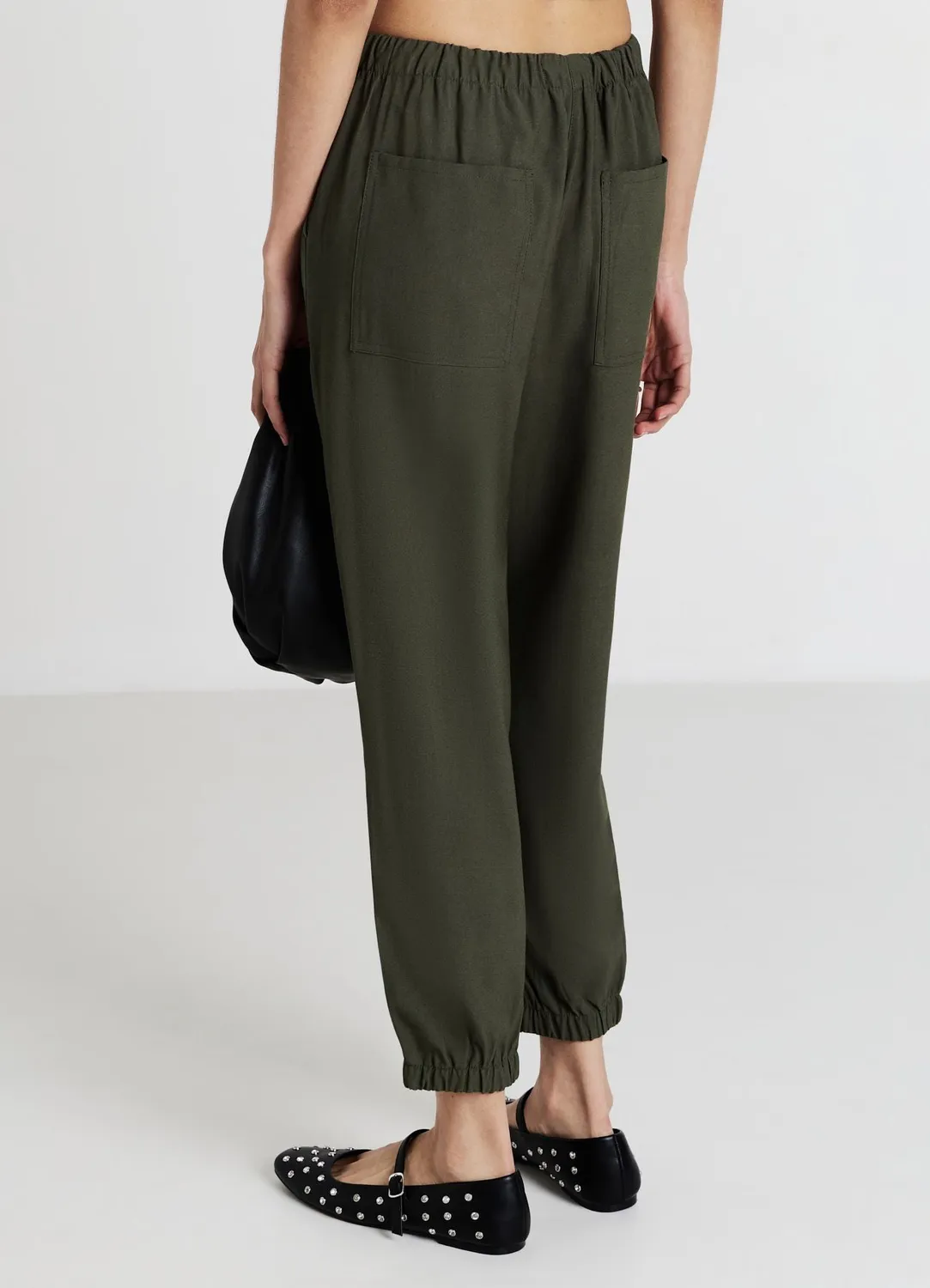 Calliope jogger uni femme poches cordon