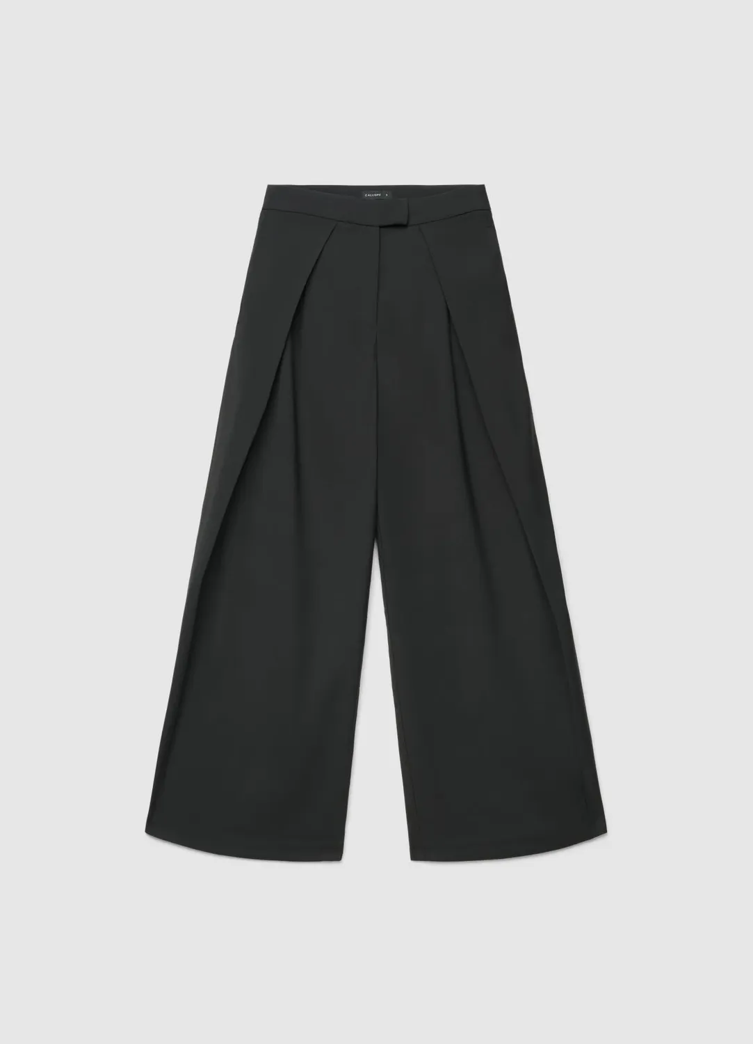 Calliope pantalon palazzo femme taille haute plis