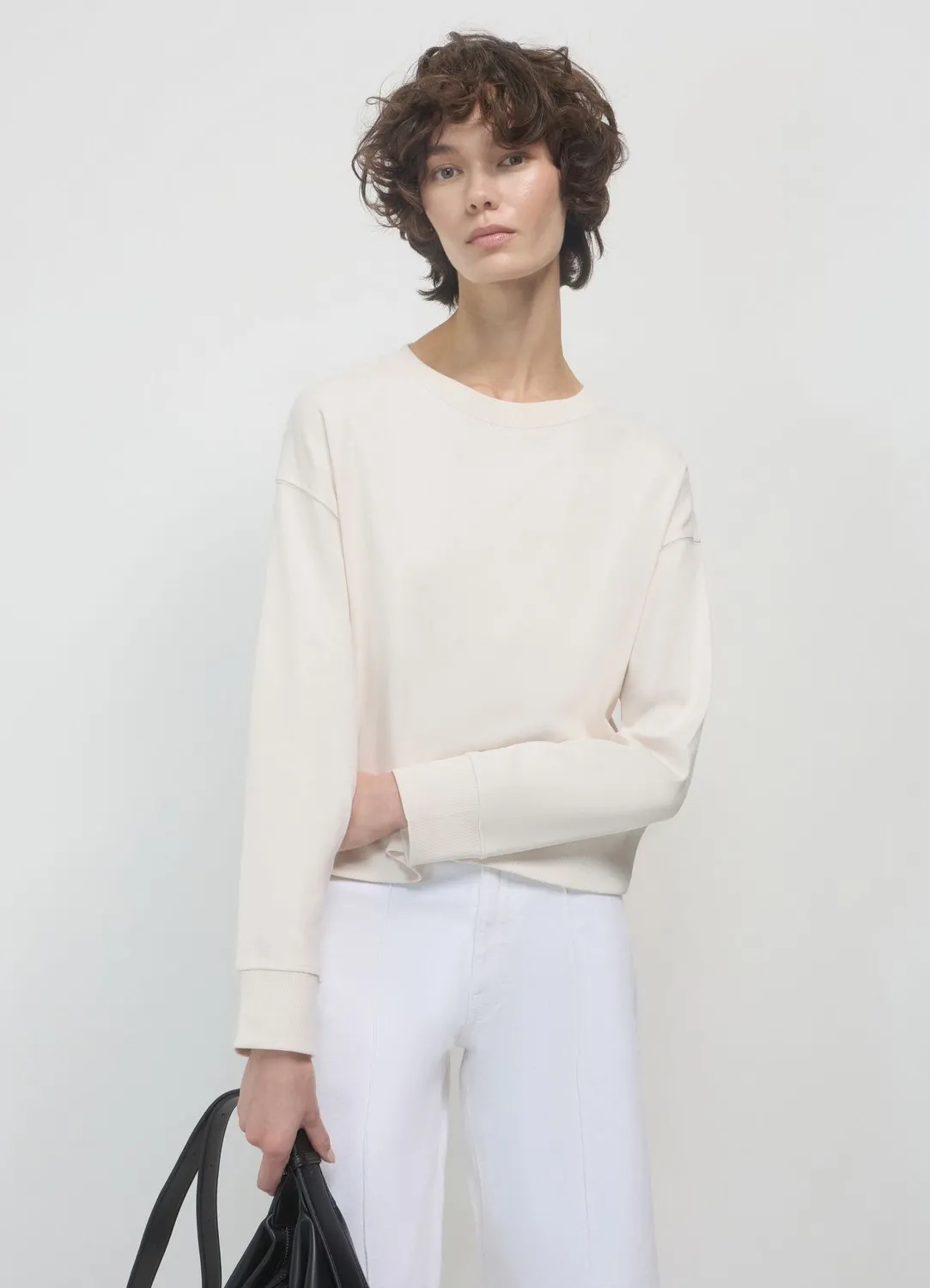 Calliope sweat col rond basic femme coton