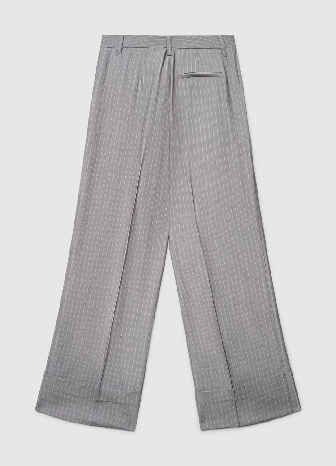 Calliope Pantaloni palazzo gessati pantalon rayé à revers