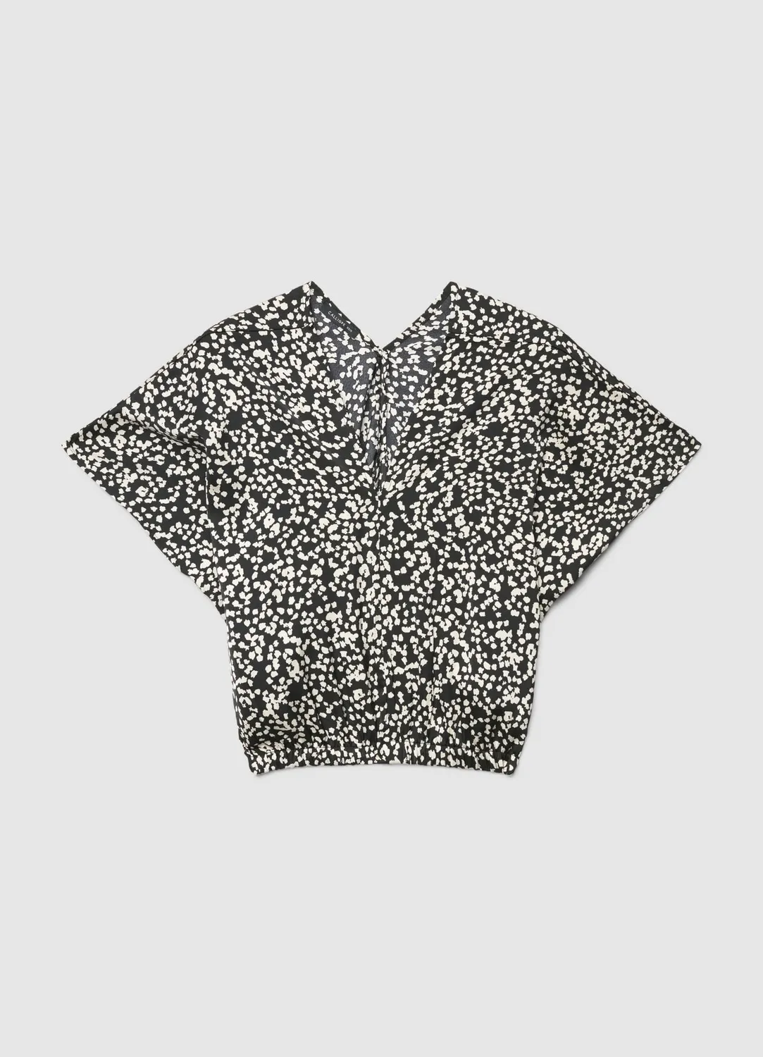 Calliope Blouse crop satinée femme motif manches kimono