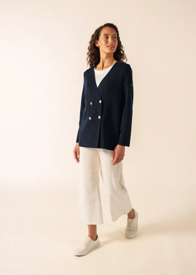 Saint James Frontignan veste navy laine