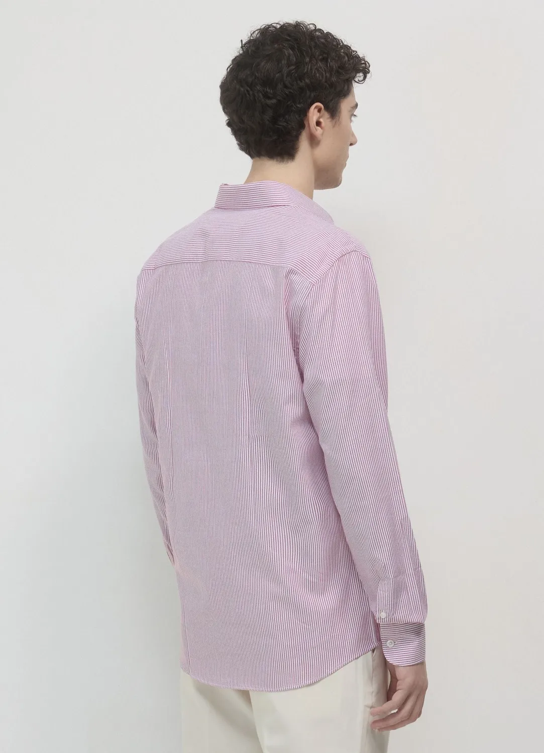 Calliope chemise à rayures homme manches longues coupe regular