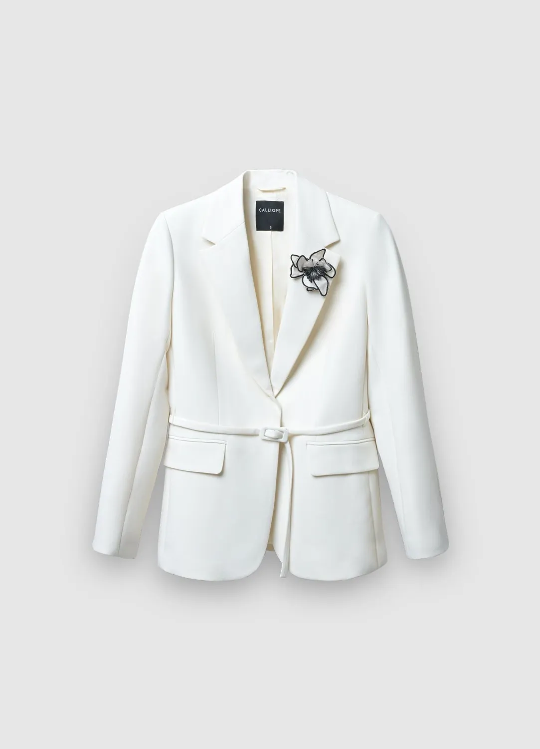 Calliope veste blazer femme fleur appliquée