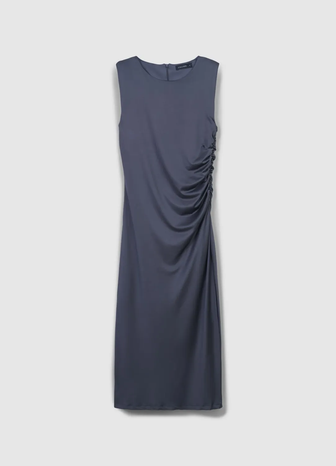 Calliope Atelier robe longue froncée femme unie