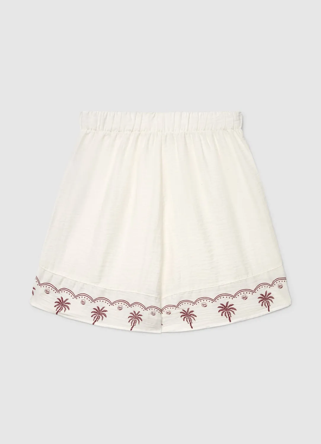 Calliope Short Femme Taille Élastique Imprimé Palme