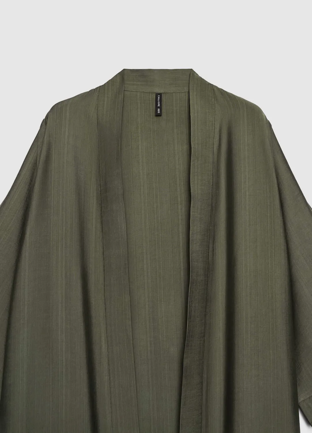 Calliope kimono long uni femme manches 3/4