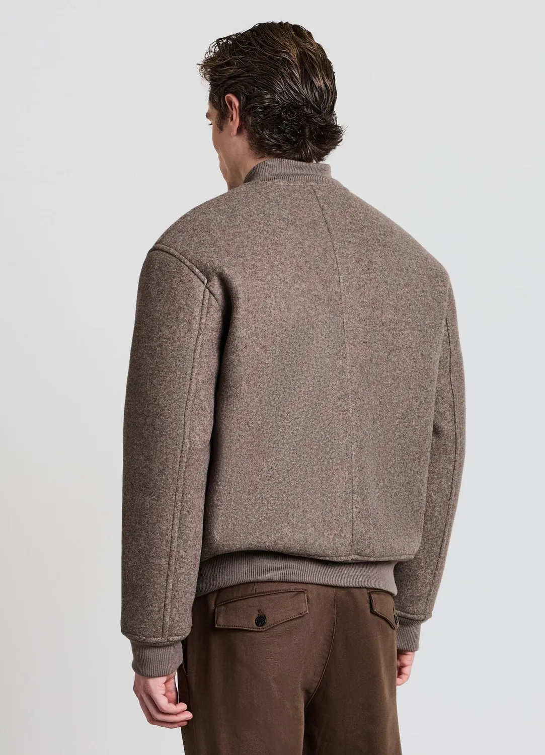 Calliope bomber effet fourrure matelassé homme zippé
