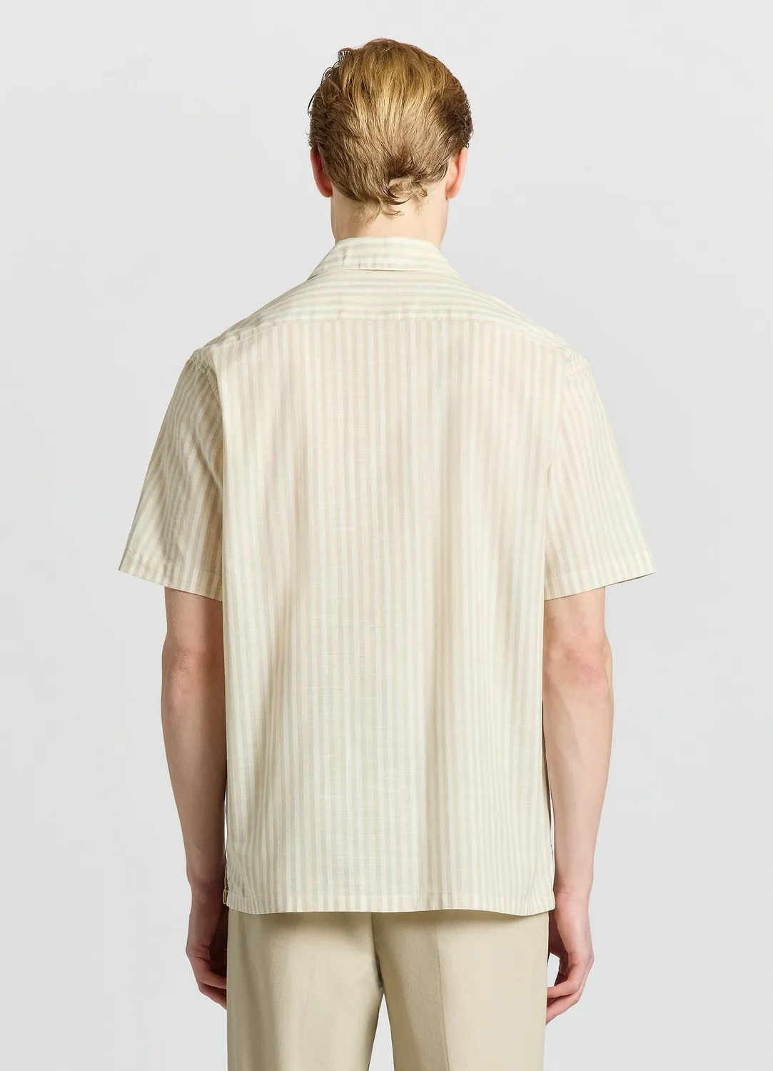 Calliope chemise rayures homme col bowling