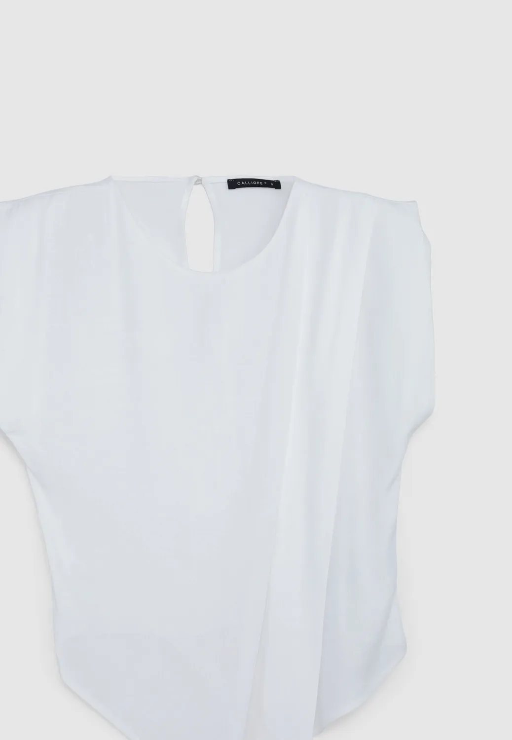 Calliope Pieghe blouse femme sans manches plissée