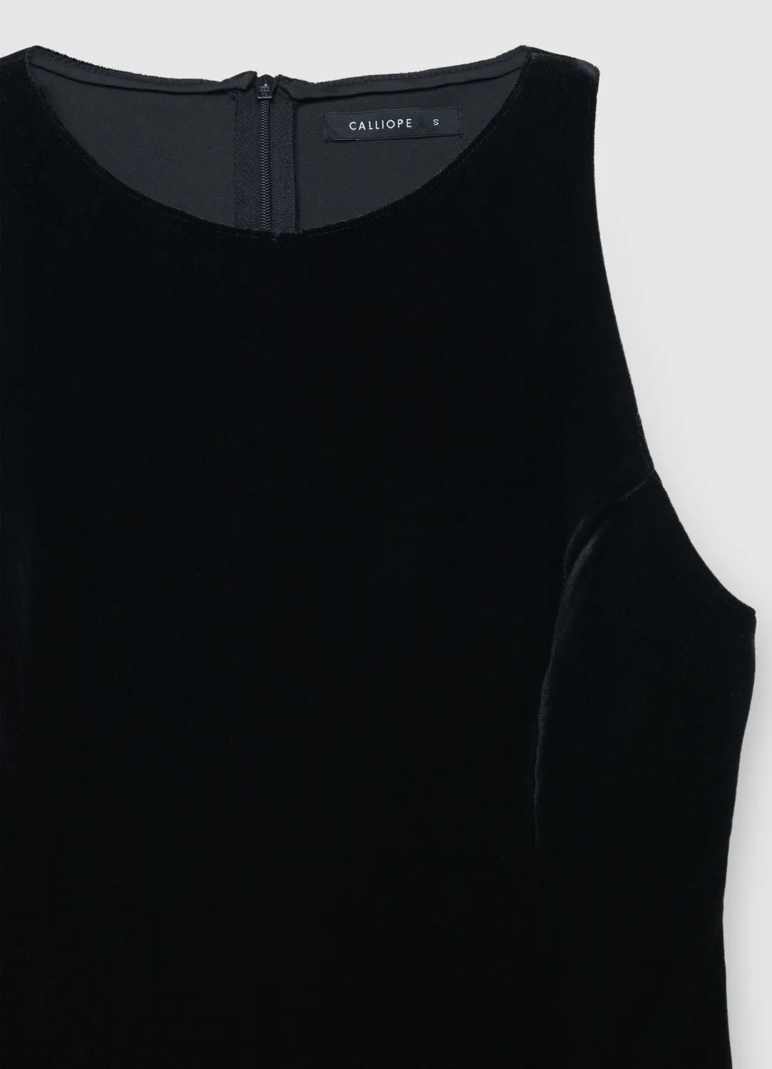 Calliope Ciniglia robe courte femme chenille sans manches