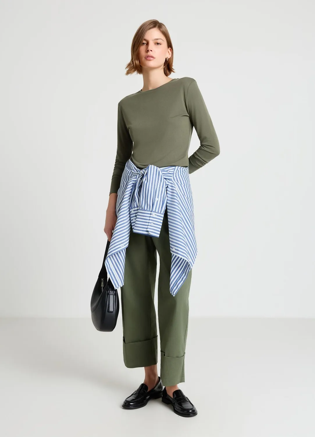 Calliope t-shirt semi-transparent femme manches longues