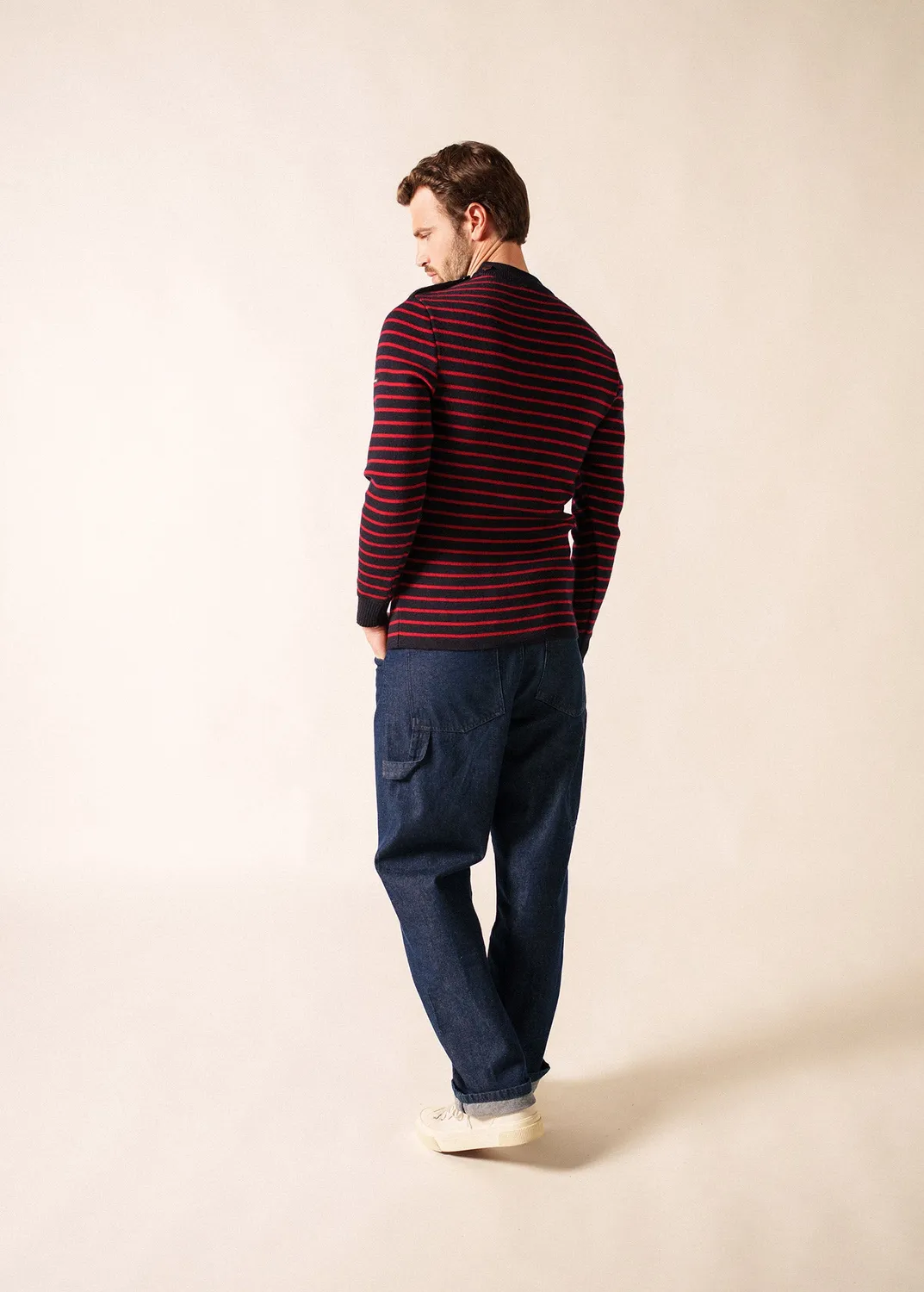 Saint James Matelot pull marin laine navy médoc