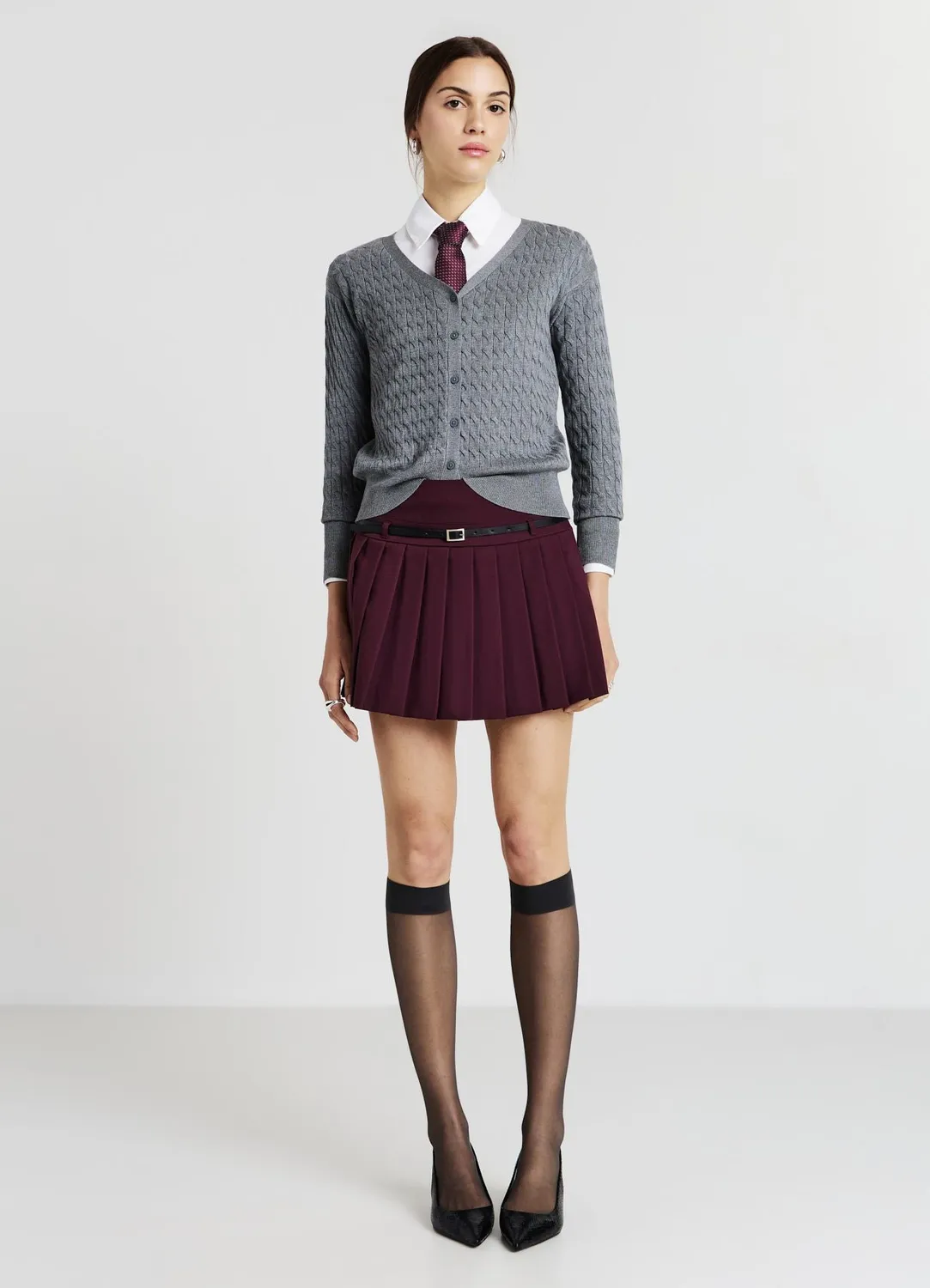Calliope cardigan torsadé boutons femme col V