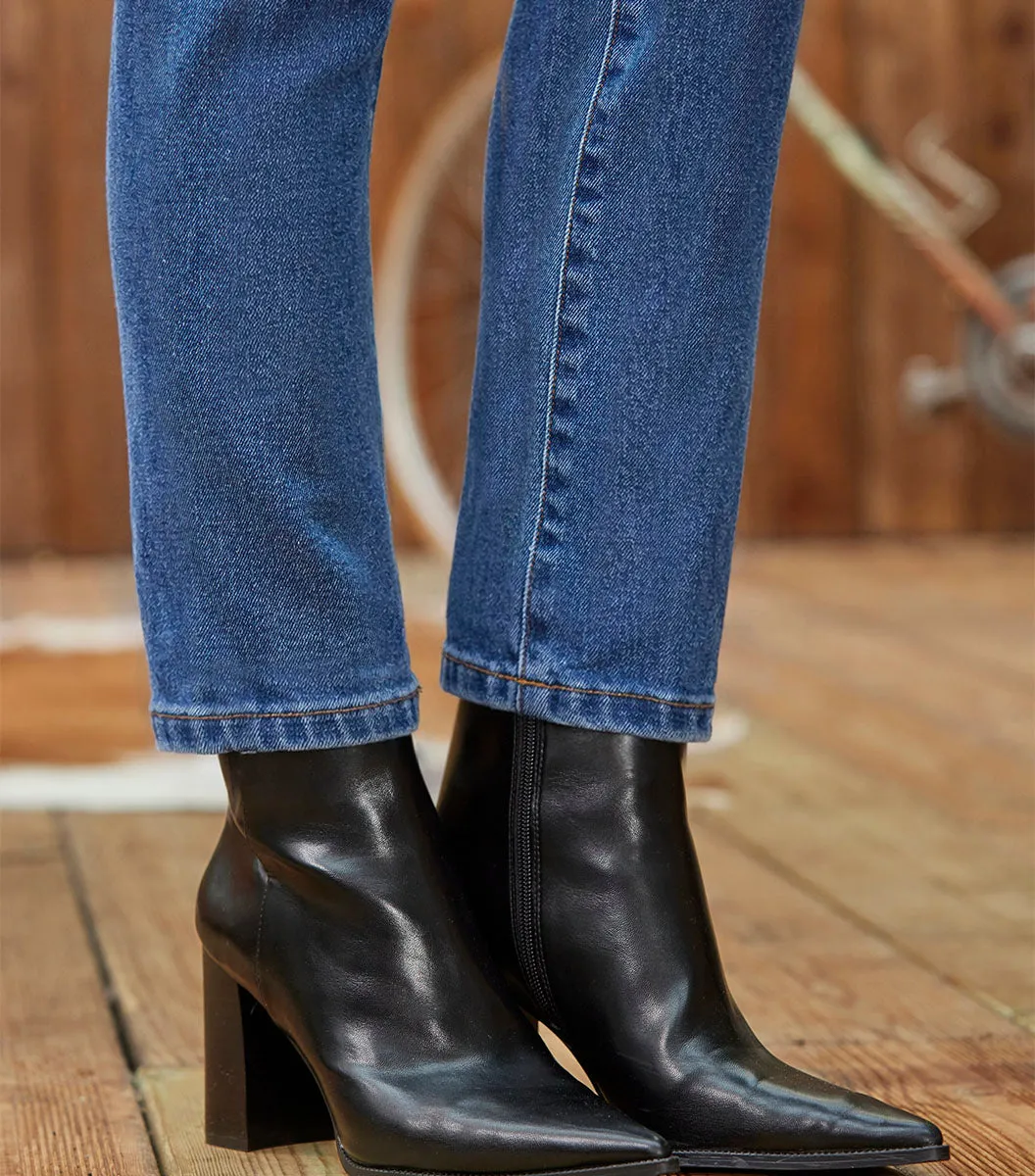 Cocorico jean slim femme bleu clair denim stretch